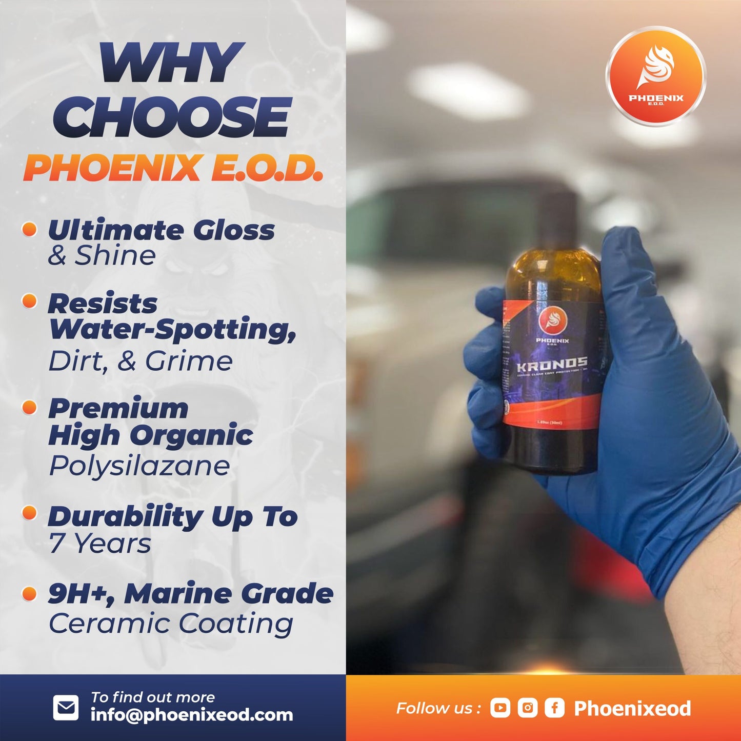 Kronos Ceramic Clear Coat Protection – 9H+