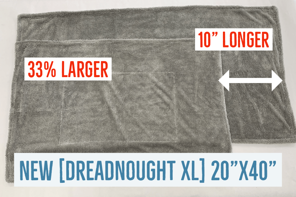 Dreadnought - Microfiber Car Drying Towel (1100gsm) - 1 pack