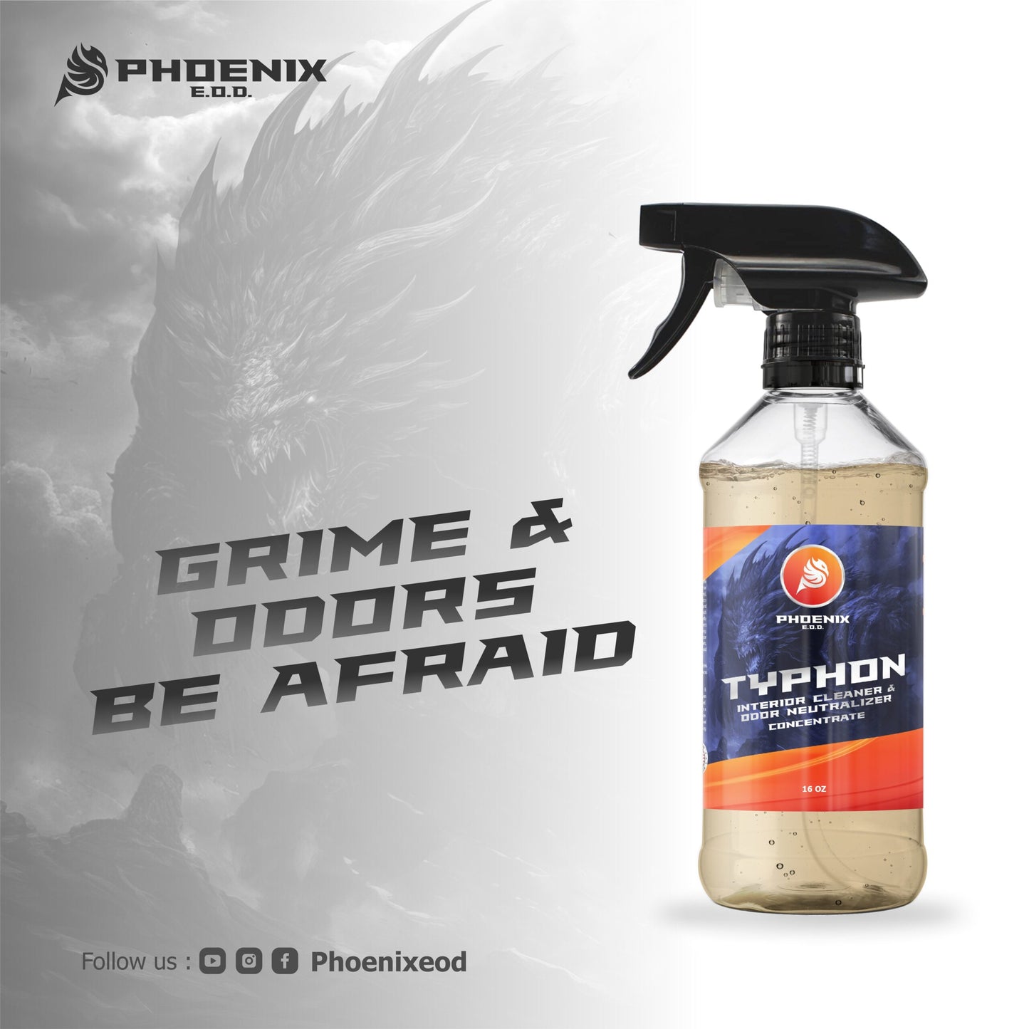 Typhon Interior Cleaner & Odor Neutralizer 16oz KIT