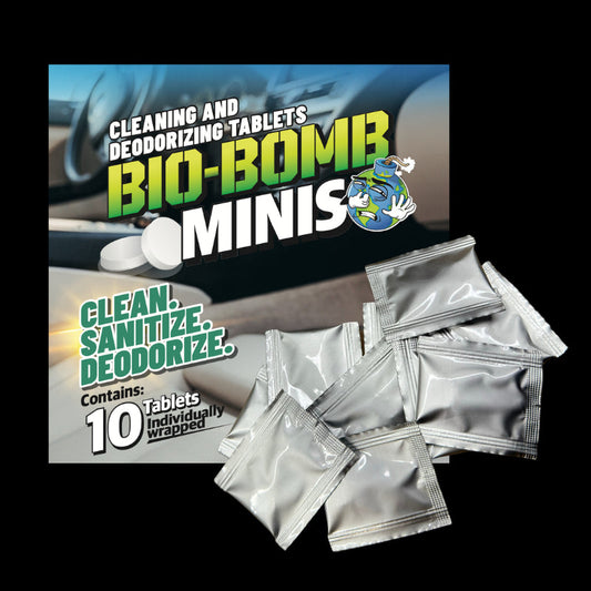 Bio-Bomb Minis: Dissolvable Cleaning and Deodorizing Tablets (10pk)