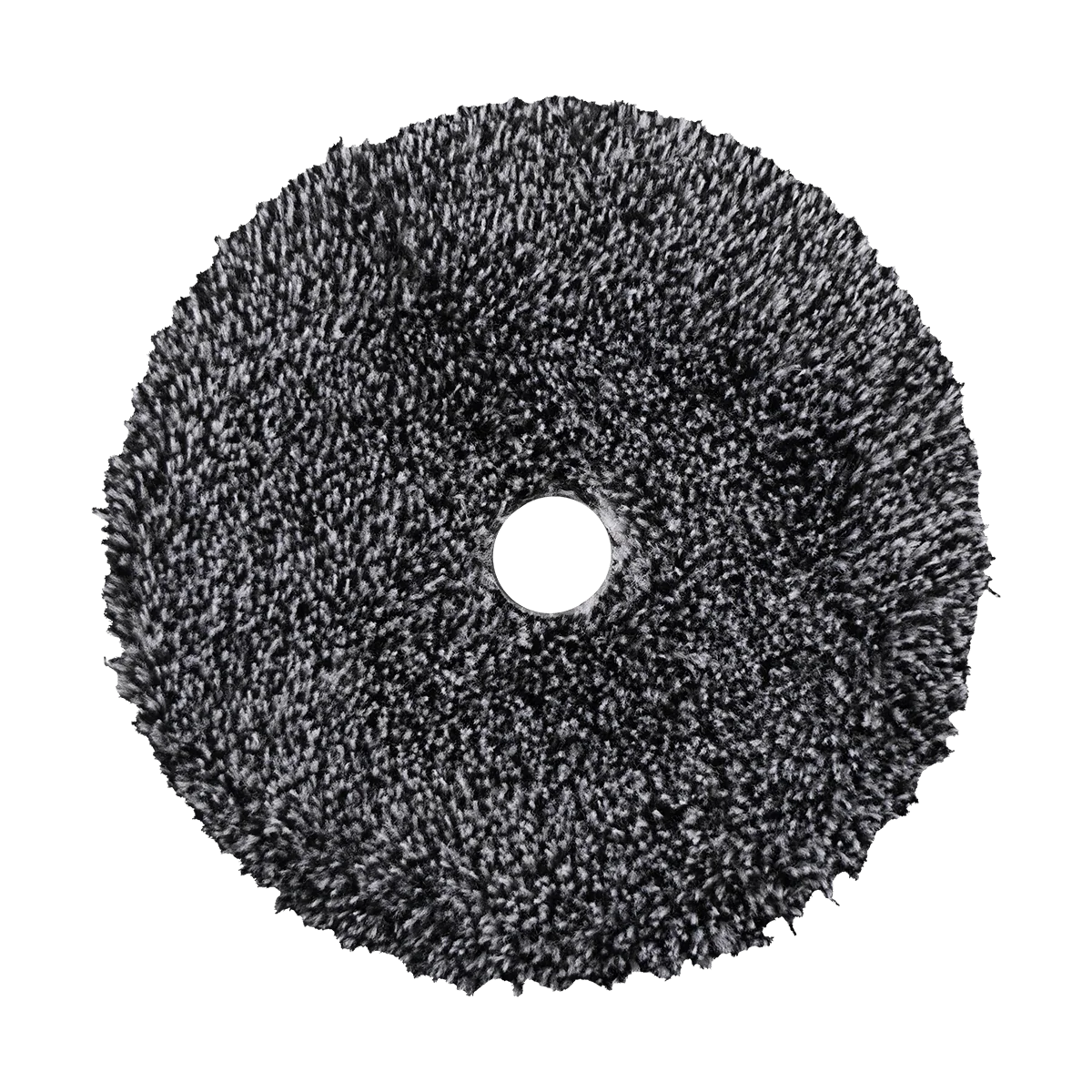 URO Fiber®  5" Microfiber Pad (Black/White Fibers) White Foam Interface - Cutting