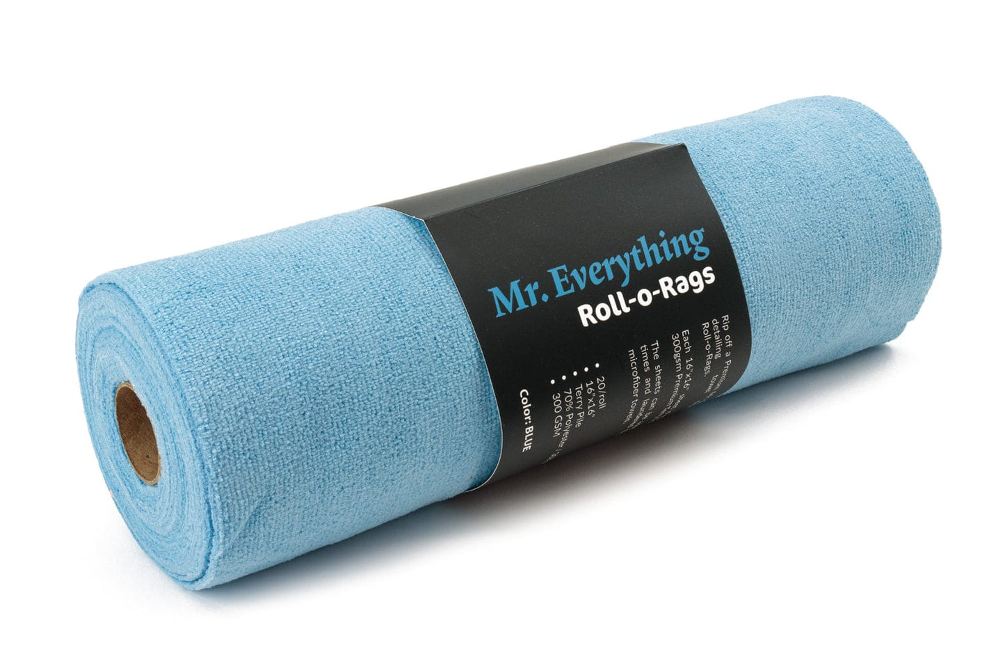 Mr. Everything : Roll-o-Rags Premium Microfiber Towels on a Roll 16"x16" - 20/roll - BLUE