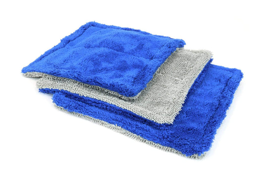 Amphibian Mini - Microfiber Glass Towel (8 in. x 8 in., 1100gsm) - 3 pack BLUE