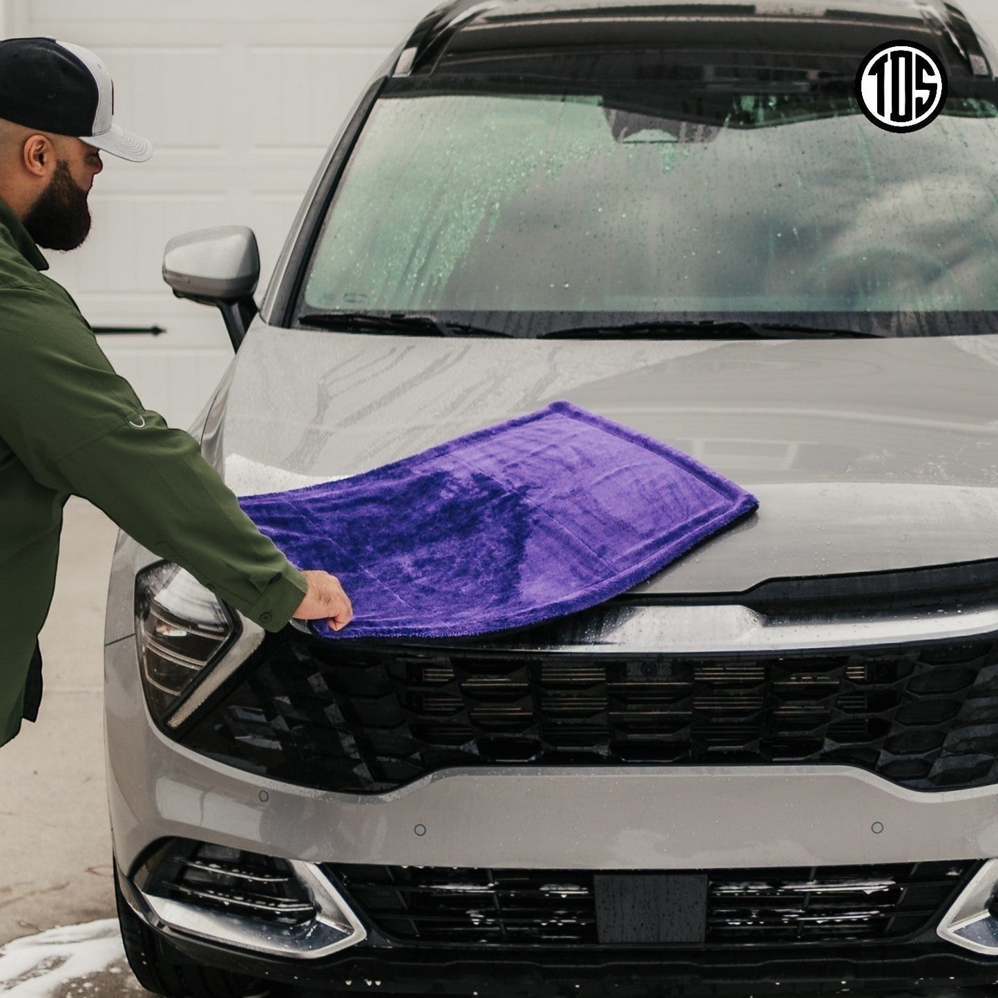 TDS 1600 GSM Twisted Loop Drying Towel - Purple